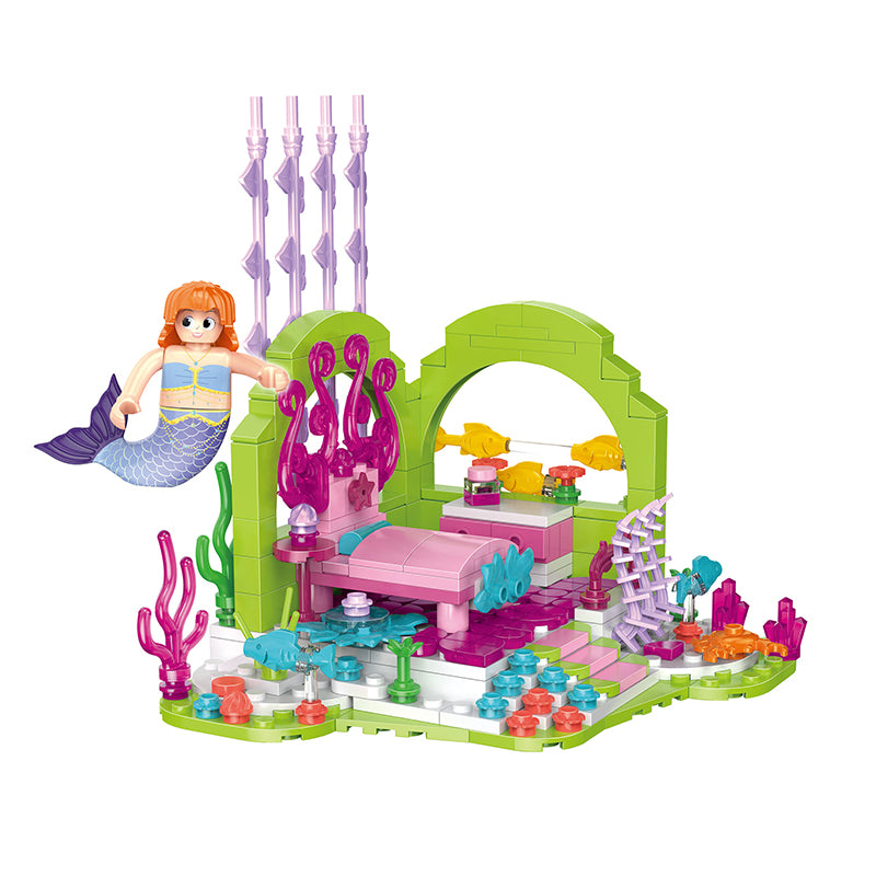 COGO 286PCS Ocean Scenery Series Fairy Dreamy House Building Blocks Toys