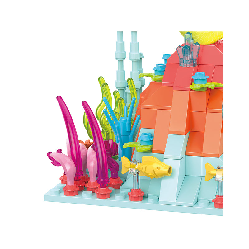 COGO 325PCS Ocean Scenery Series Fairy Coral Hill Building Blocks Toys