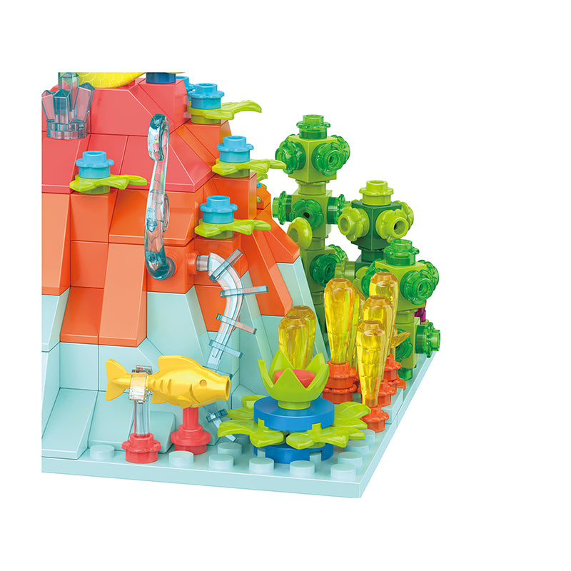 COGO 325PCS Ocean Scenery Series Fairy Coral Hill Building Blocks Toys