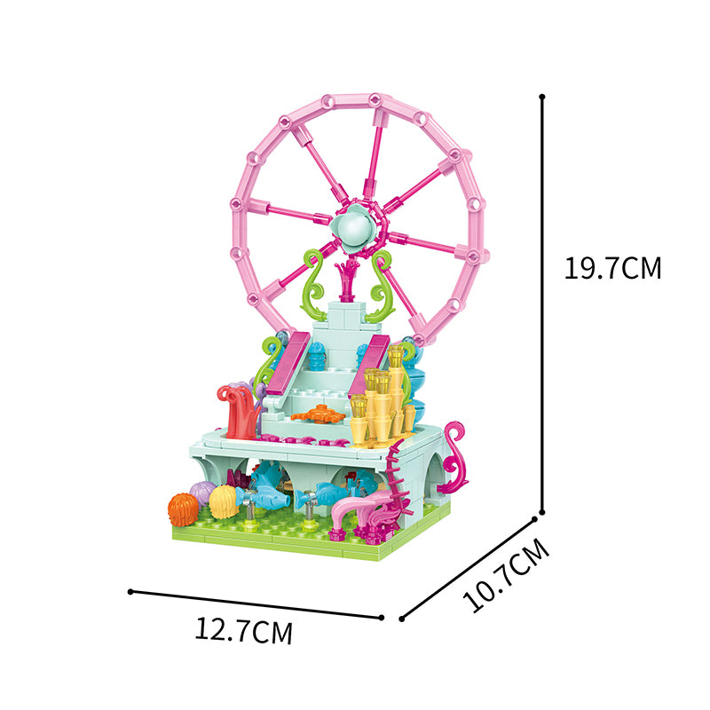 COGO 293PCS Ocean Scenery Series Fairy Plaza Building Blocks Toys