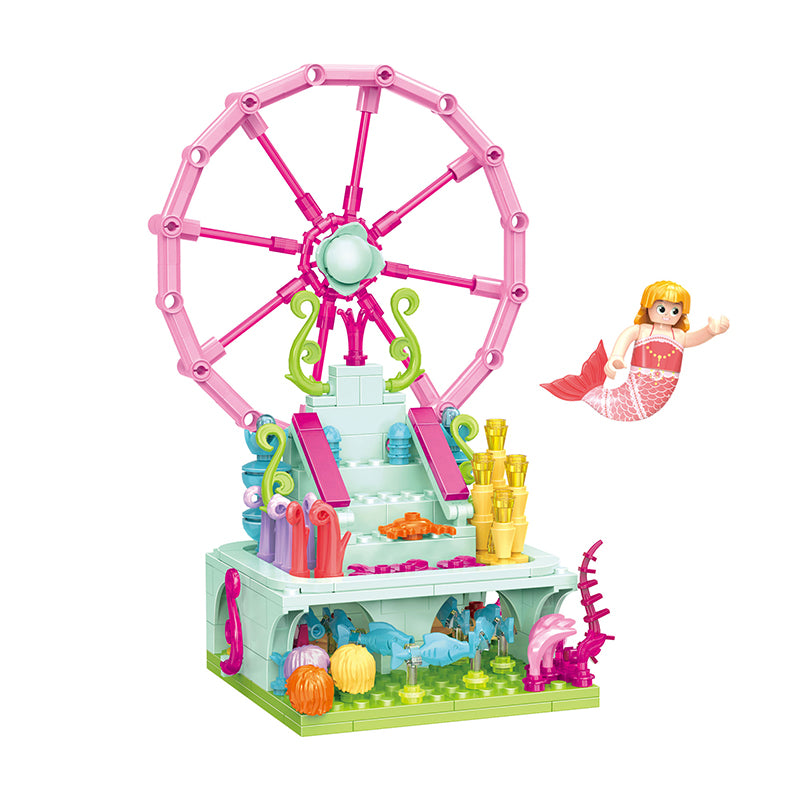 COGO 293PCS Ocean Scenery Series Fairy Plaza Building Blocks Toys