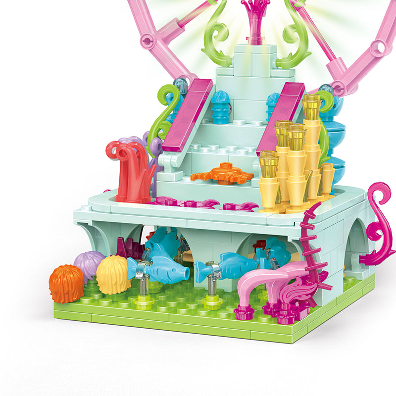 COGO 293PCS Ocean Scenery Series Fairy Plaza Building Blocks Toys