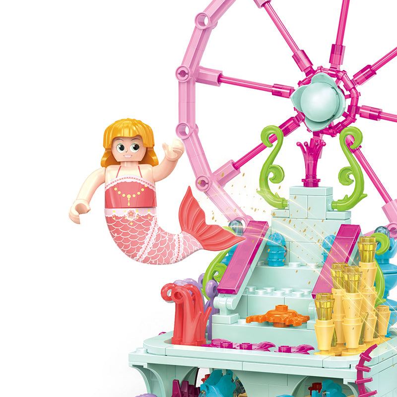 COGO 293PCS Ocean Scenery Series Fairy Plaza Building Blocks Toys