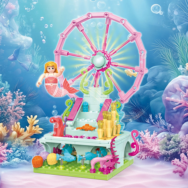 COGO 293PCS Ocean Scenery Series Fairy Plaza Building Blocks Toys