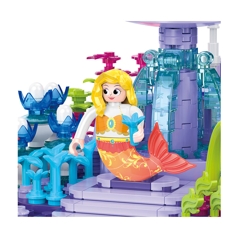 COGO 387PCS Ocean Scenery Series Fairy Coral Square Building Blocks Toys