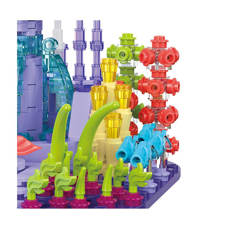 COGO 387PCS Ocean Scenery Series Fairy Coral Square Building Blocks Toys