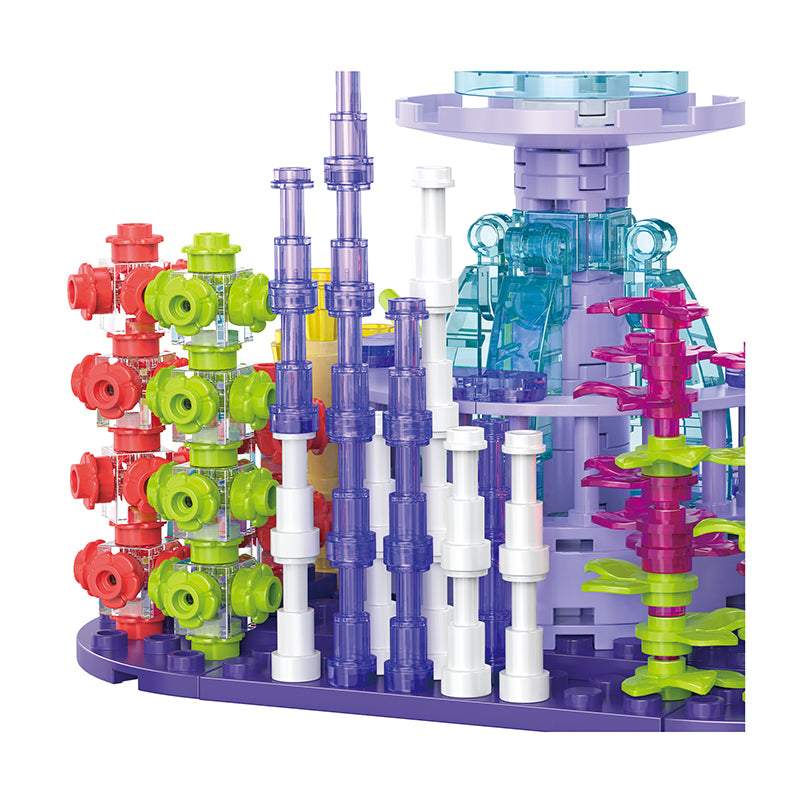 COGO 387PCS Ocean Scenery Series Fairy Coral Square Building Blocks Toys