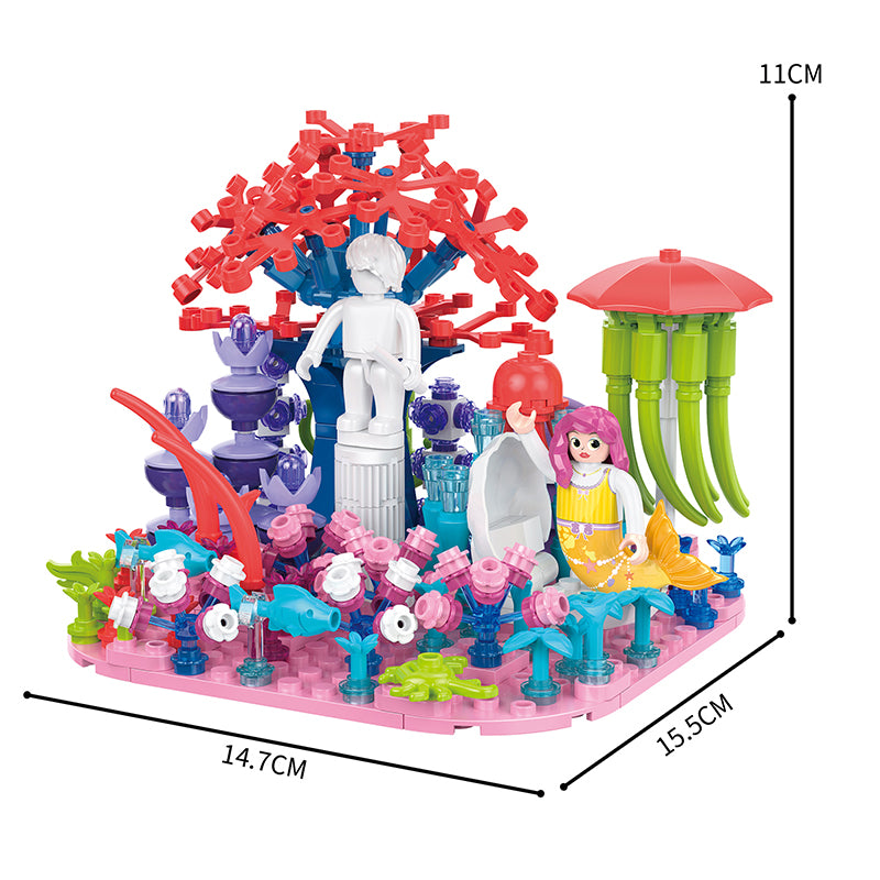 COGO 398PCS Ocean Scenery Series Fairy Coral Grove Building Blocks Toys