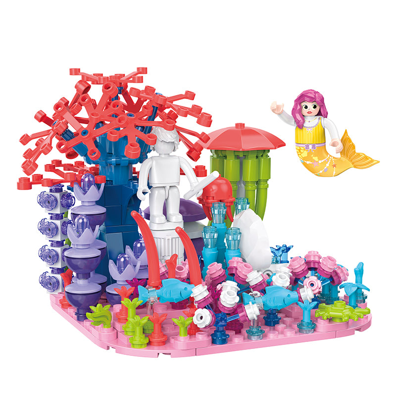 COGO 398PCS Ocean Scenery Series Fairy Coral Grove Building Blocks Toys