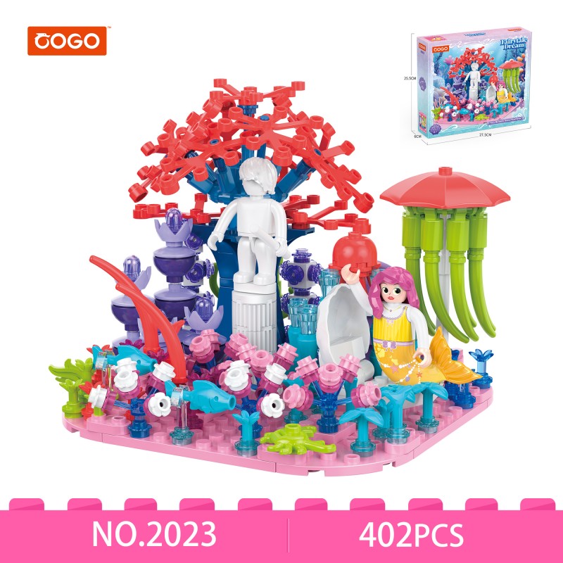 COGO 402PCS Ocean Scenery Series Fairy Coral Grove Building Blocks Toys