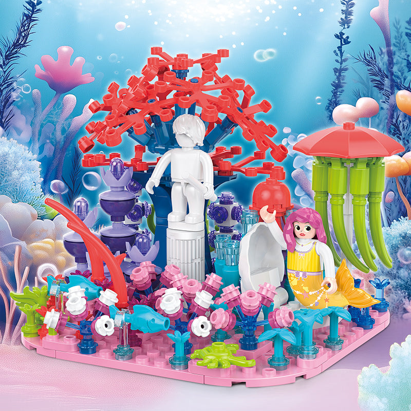 COGO 398PCS Ocean Scenery Series Fairy Coral Grove Building Blocks Toys