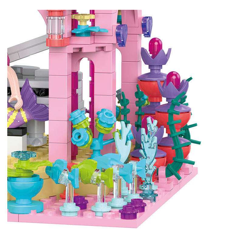 COGO 497PCS Ocean Scenery Series Fairy Music Pavilion Building Blocks Toys