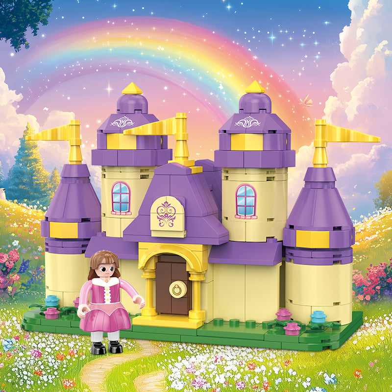 COGO 306PCS Fairytale Mini Cottage Castle Building Blocks Toys