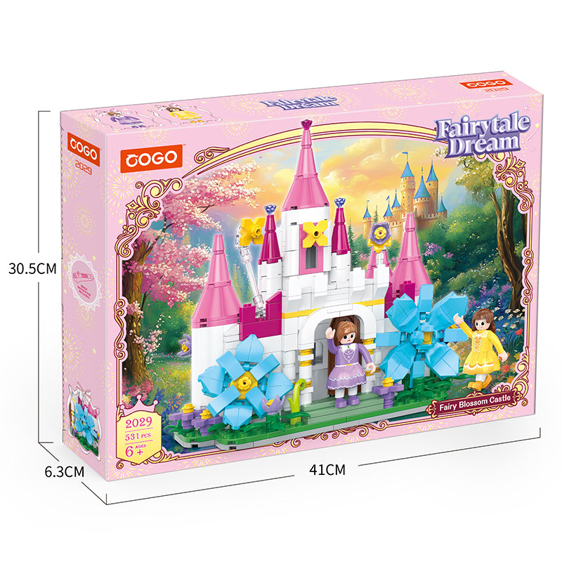 COGO 502PCS Fairytale Flower Castle Building Blocks Toys