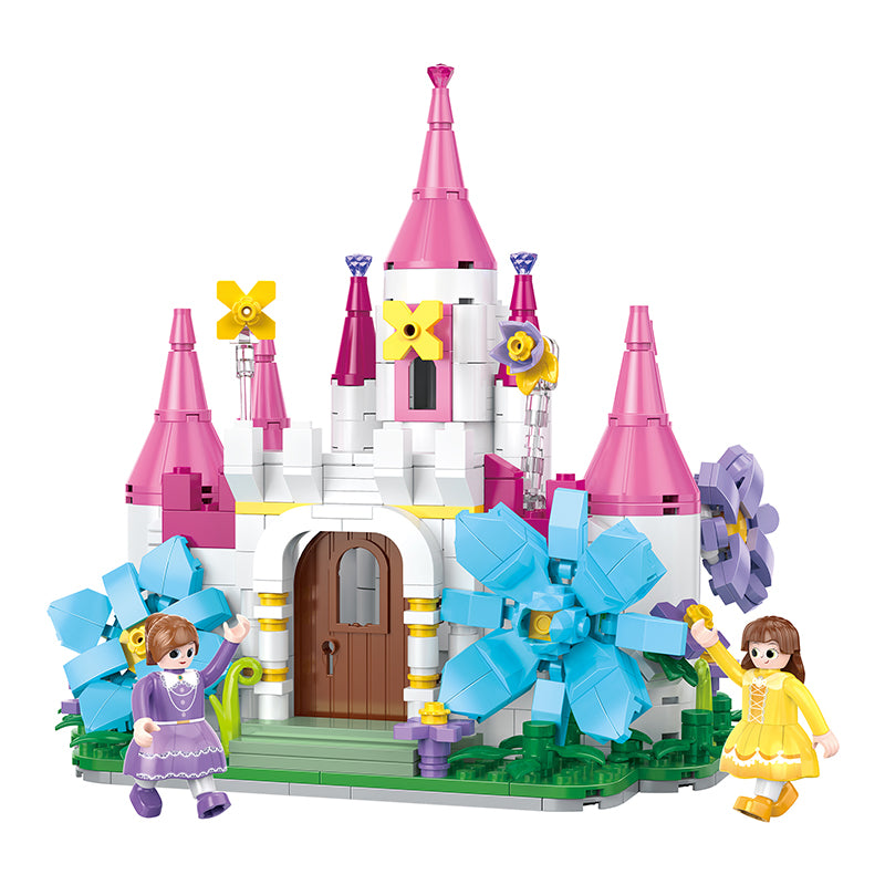 COGO 502PCS Fairytale Flower Castle Building Blocks Toys