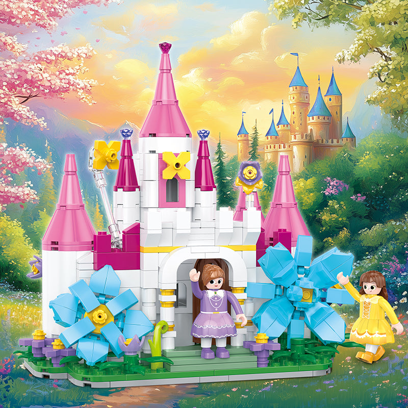 COGO 502PCS Fairytale Flower Castle Building Blocks Toys