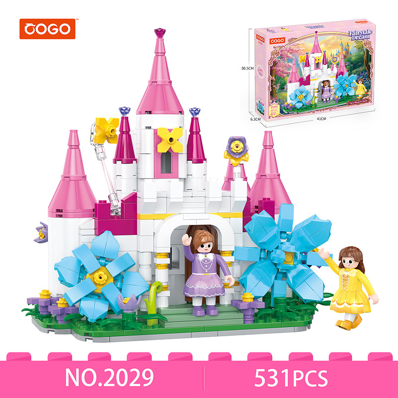 COGO 502PCS Fairytale Flower Castle Building Blocks Toys