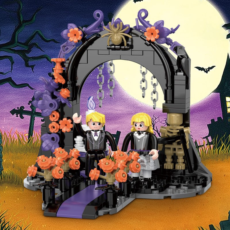 COGO 252PCS Happy Halloween Series Girls Building Blocks Toys
