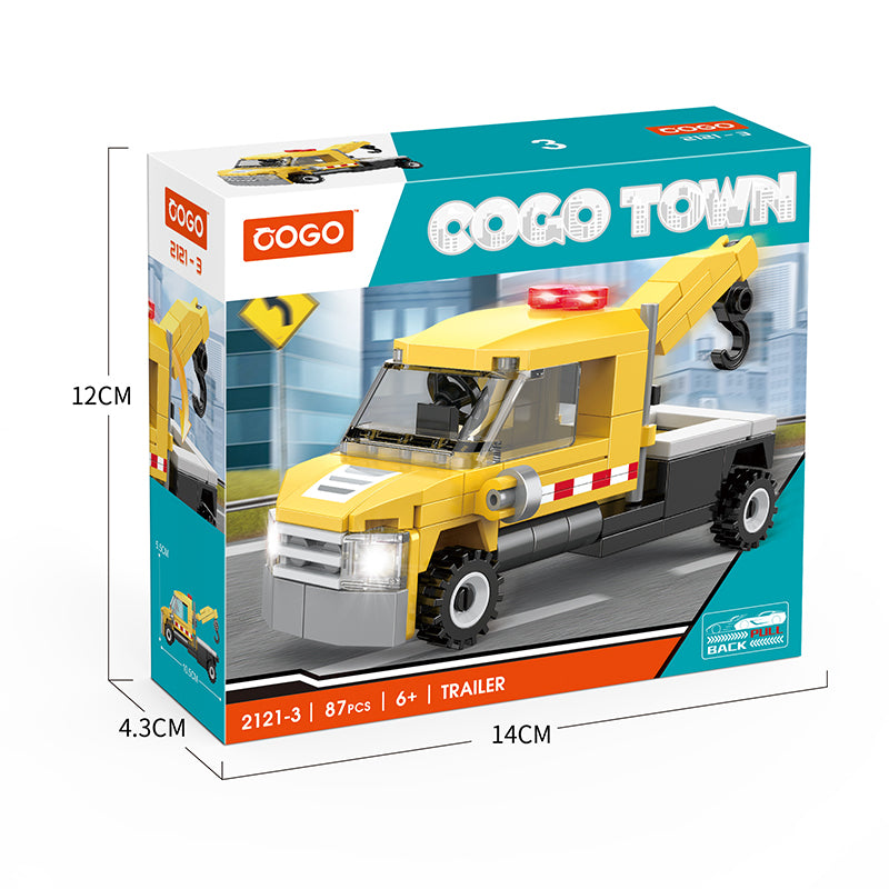 COGO Eight Mini City Car Building Block Toys