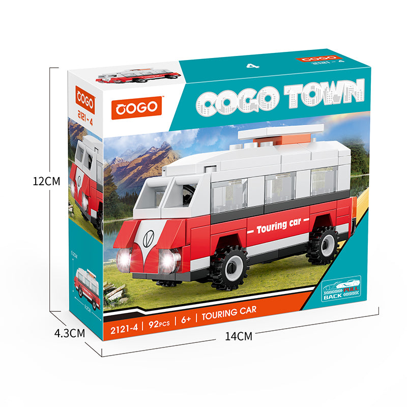COGO Eight Mini City Car Building Block Toys