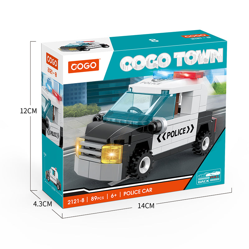 COGO Eight Mini City Car Building Block Toys