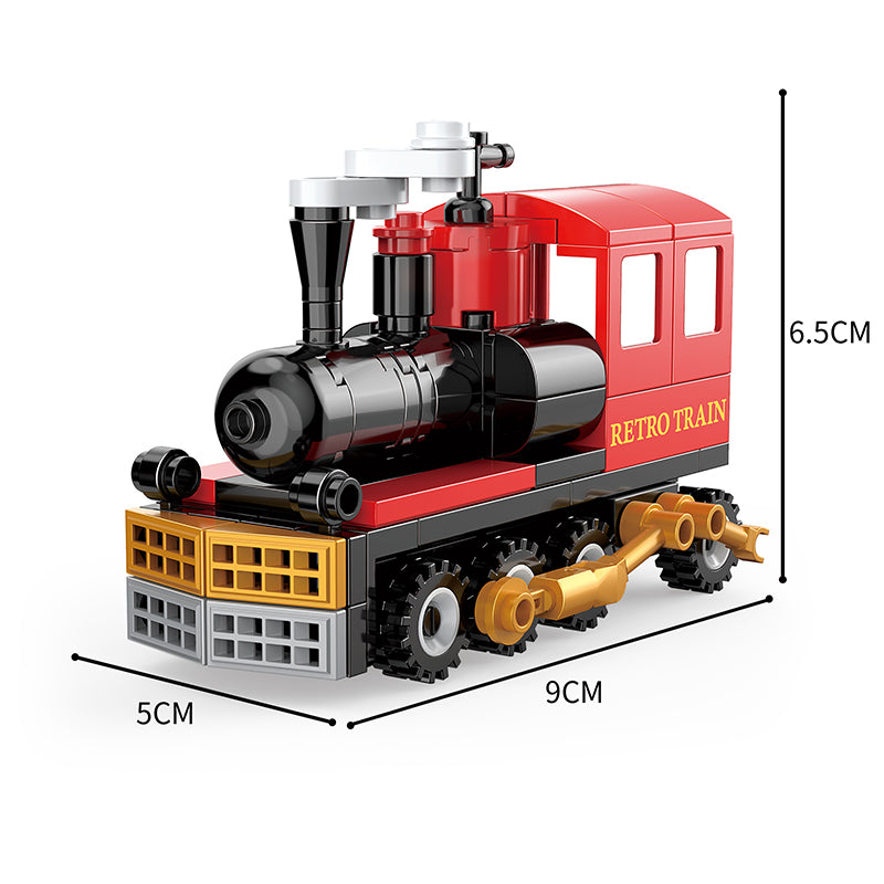 COGO Eight Mini City Car Building Block Toys