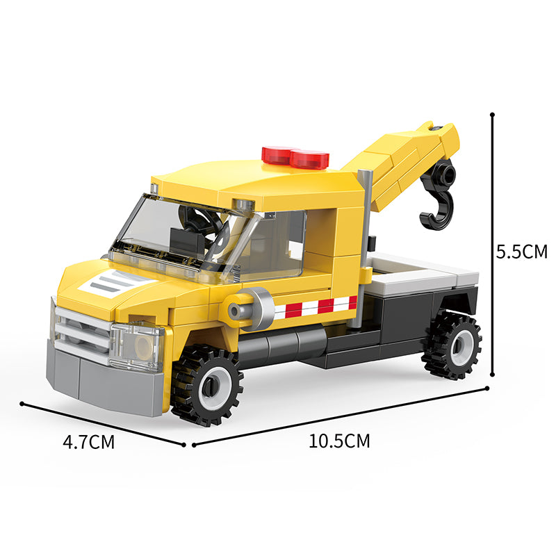 COGO Eight Mini City Car Building Block Toys