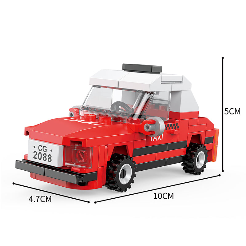 COGO Eight Mini City Car Building Block Toys