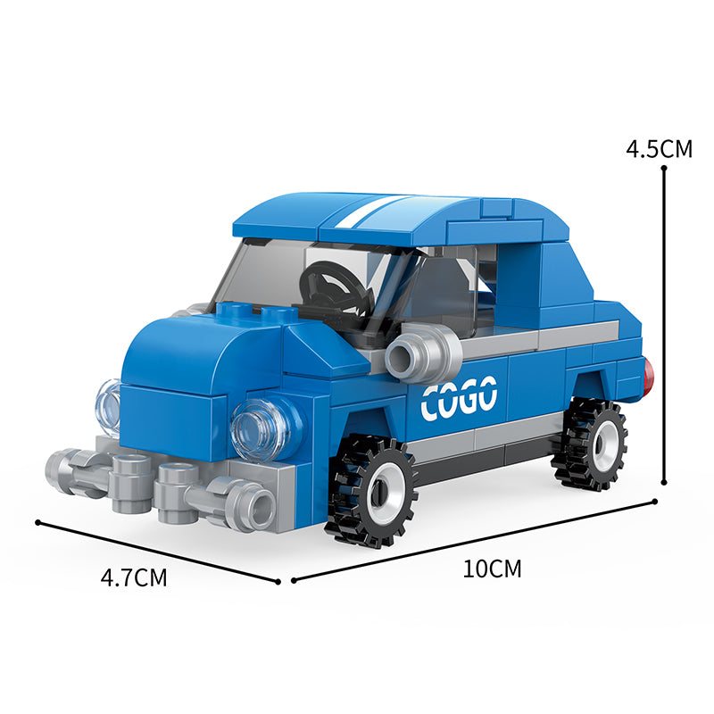 COGO Eight Mini City Car Building Block Toys