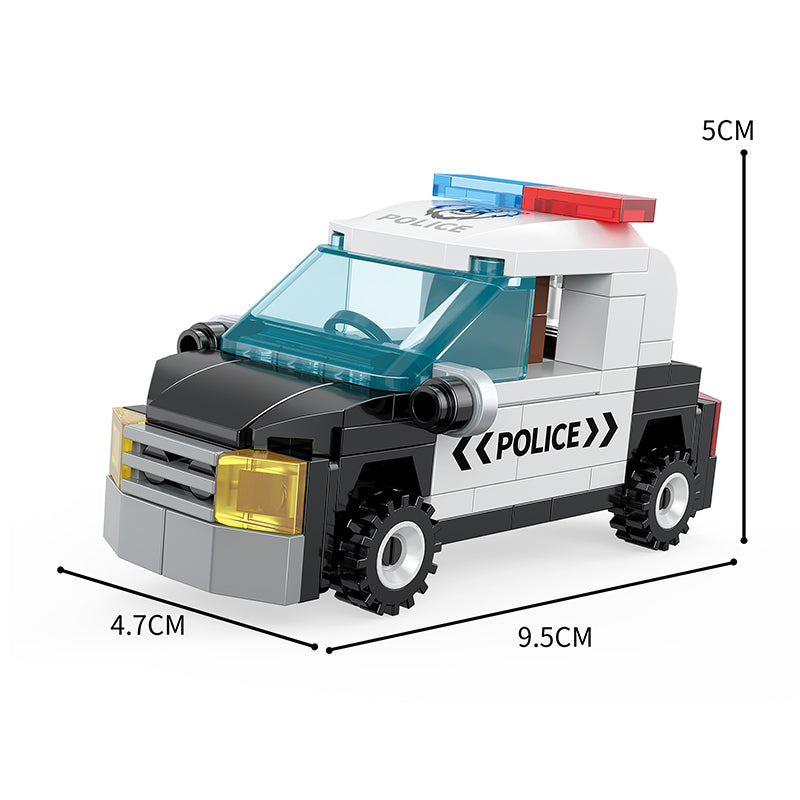 COGO Eight Mini City Car Building Block Toys
