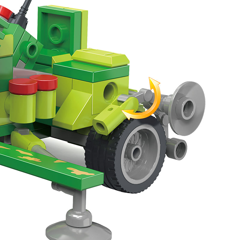 COGO 308PCS Creative Player Transformation Military Series Building Blocks Toys