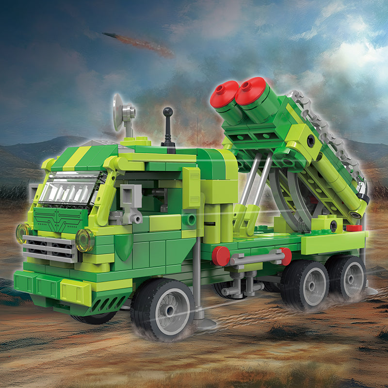 COGO 308PCS Creative Player Transformation Military Series Building Blocks Toys