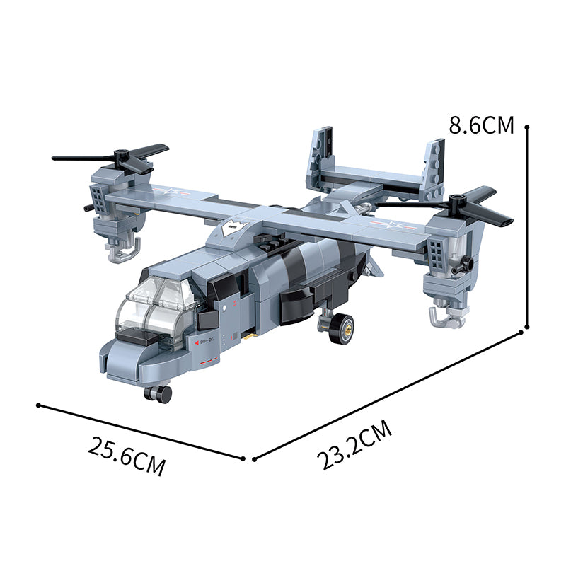COGO 324PCS Creative Player Transformation Military Series Building Blocks Toys