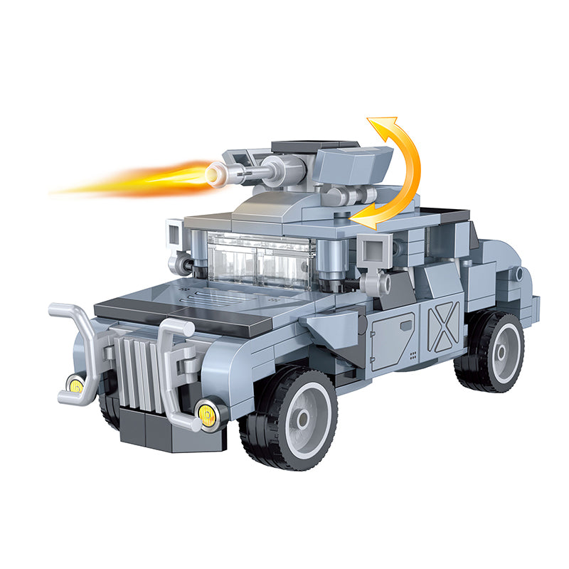 COGO 324PCS Creative Player Transformation Military Series Building Blocks Toys