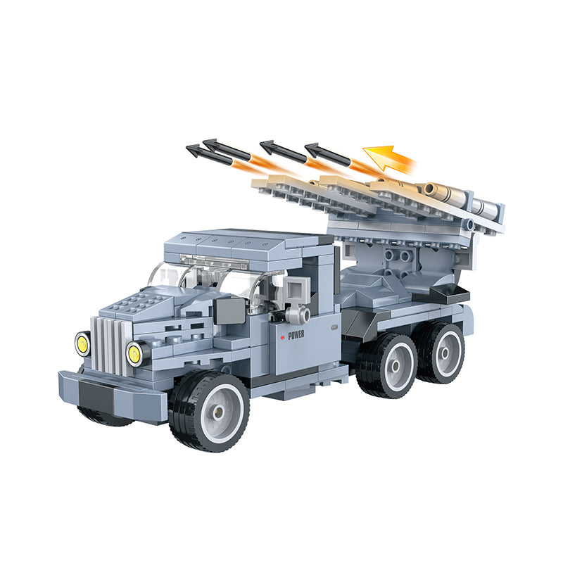 COGO 324PCS Creative Player Transformation Military Series Building Blocks Toys