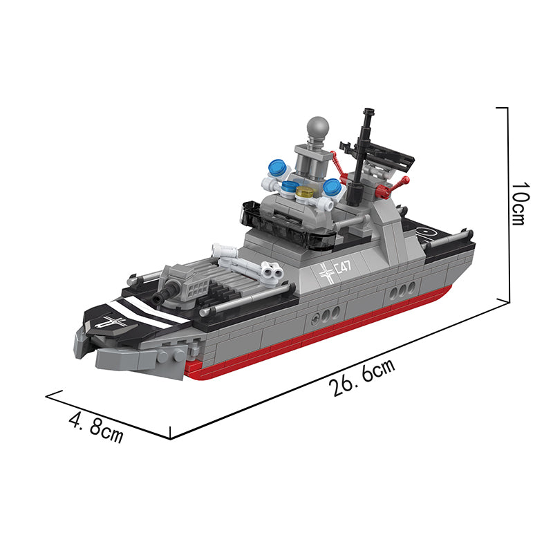 COGO 338PCS Creative Player Transformation Military Series Building Blocks Toys