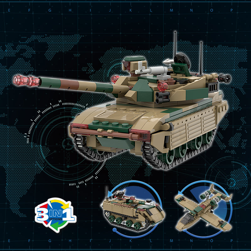 一变三军事5系列小颗粒积木/345PCS