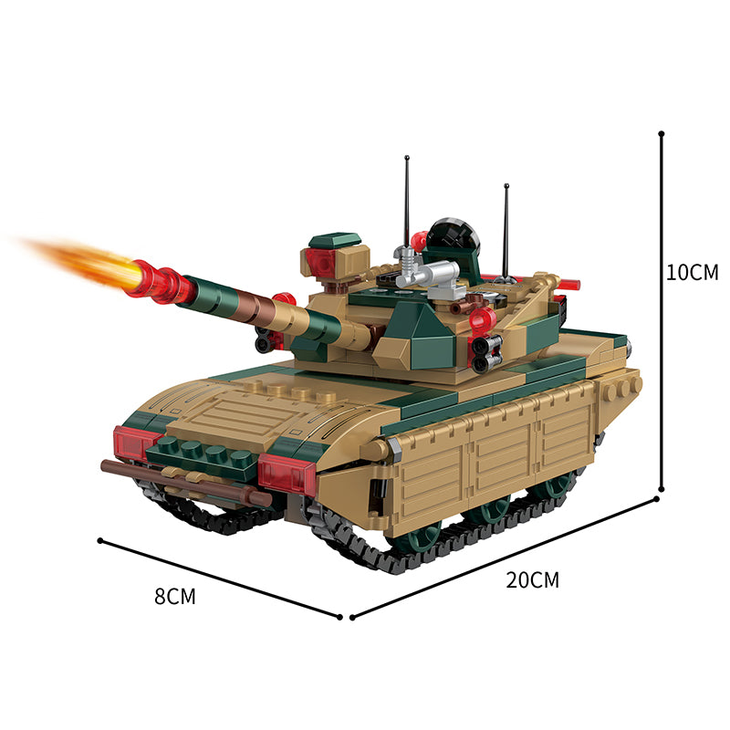 COGO 345PCS Creative Player Transformation Military Series Building Blocks Toys
