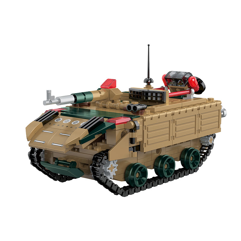 COGO 345PCS Creative Player Transformation Military Series Building Blocks Toys