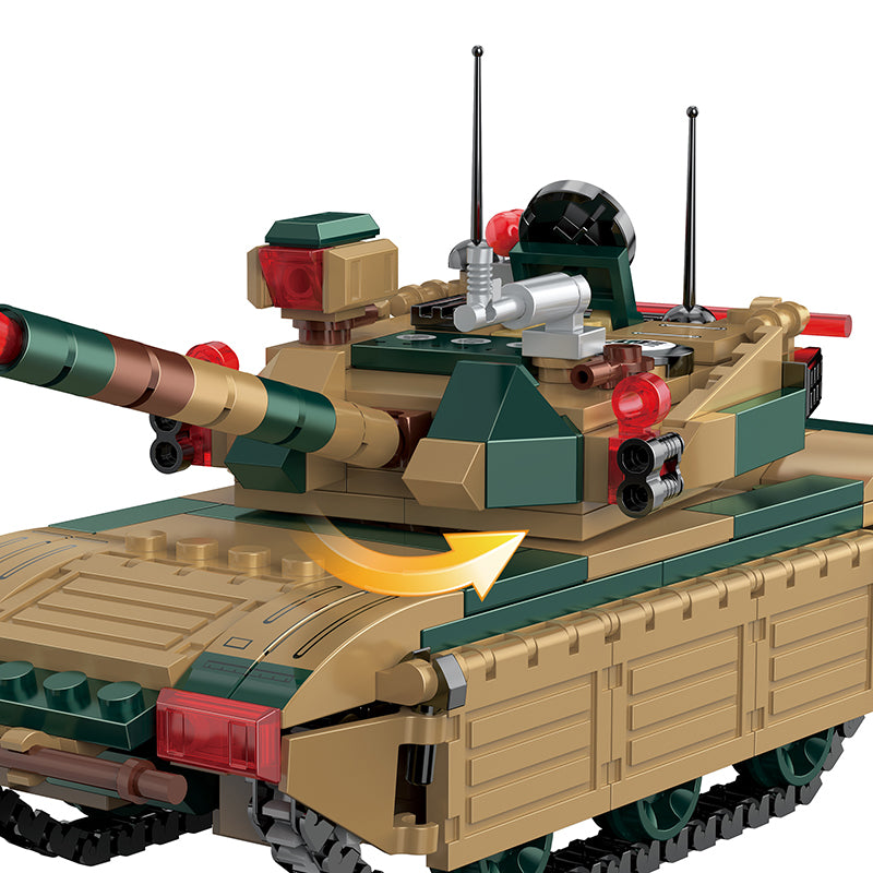 COGO 345PCS Creative Player Transformation Military Series Building Blocks Toys