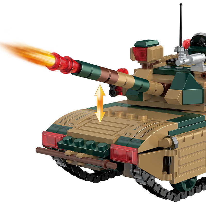 COGO 345PCS Creative Player Transformation Military Series Building Blocks Toys