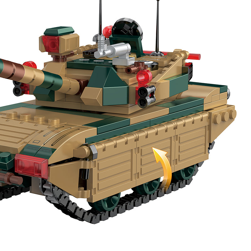COGO 345PCS Creative Player Transformation Military Series Building Blocks Toys