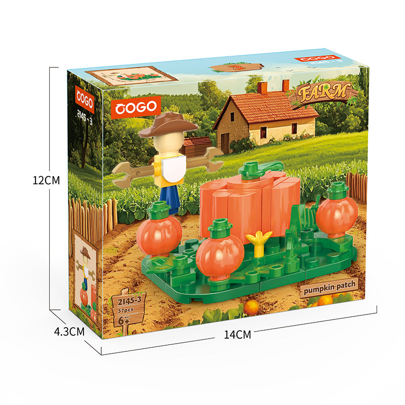 COGO 452PCS Creative Eight Style Farms Building Blocks Toys