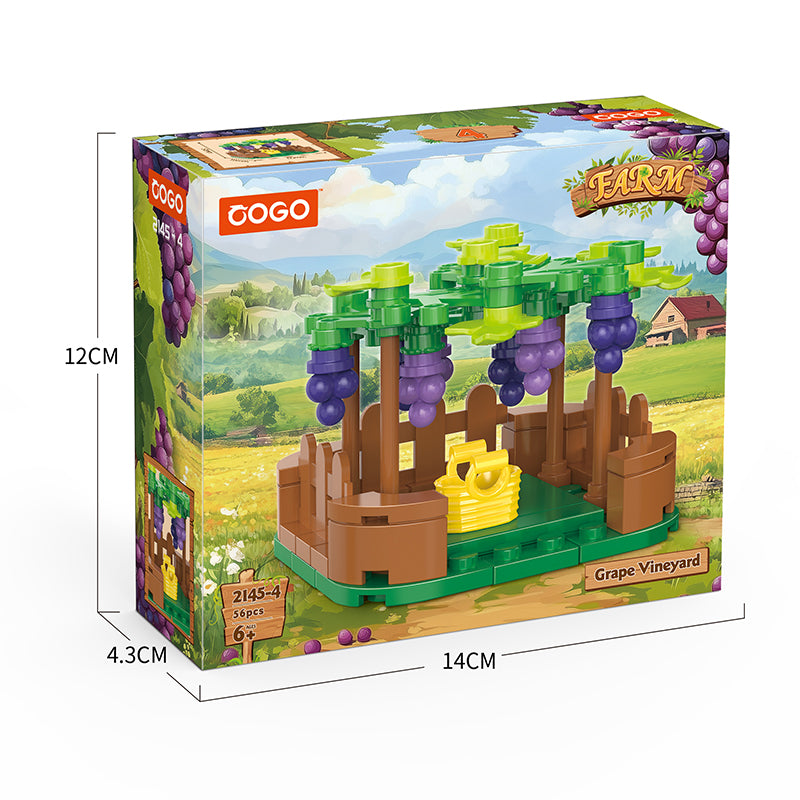 COGO 452PCS Creative Eight Style Farms Building Blocks Toys