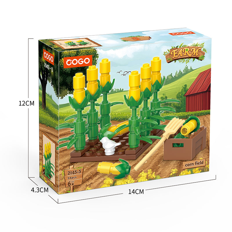 COGO 452PCS Creative Eight Style Farms Building Blocks Toys