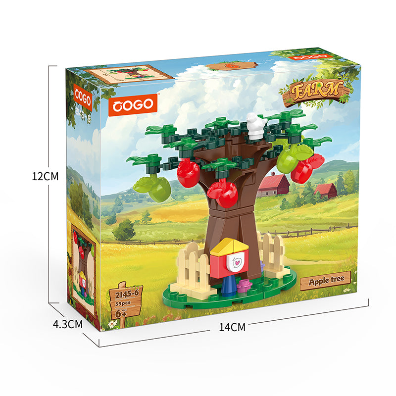 COGO 452PCS Creative Eight Style Farms Building Blocks Toys
