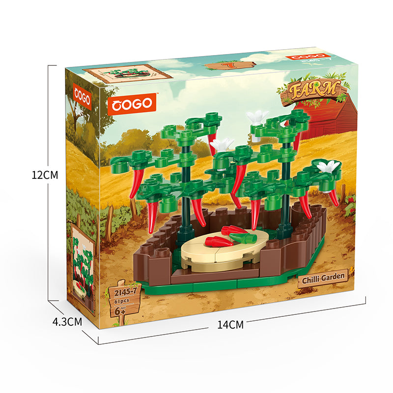 COGO 452PCS Creative Eight Style Farms Building Blocks Toys