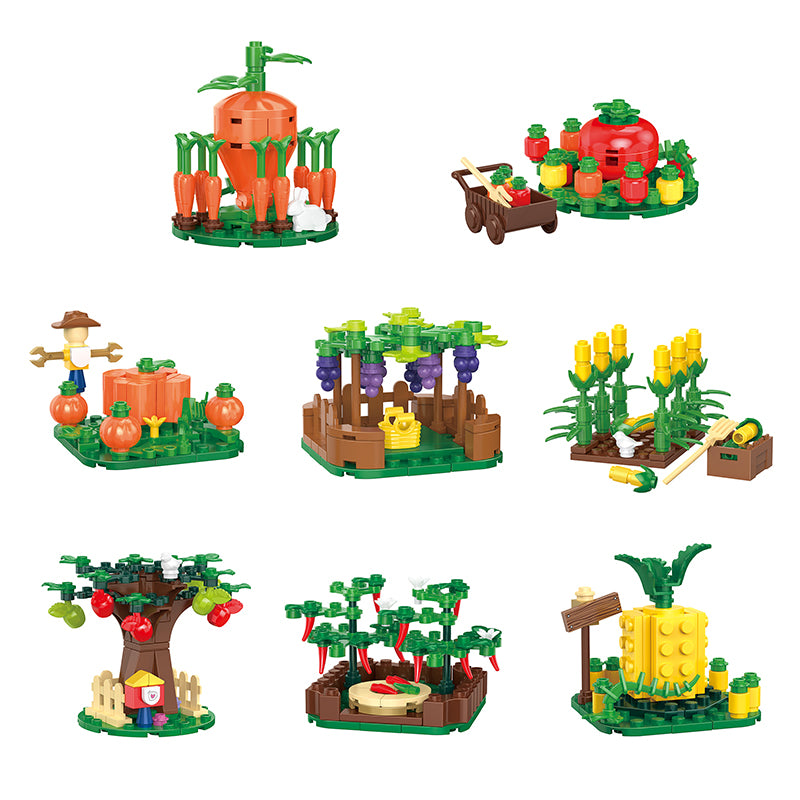 COGO 452PCS Creative Eight Style Farms Building Blocks Toys