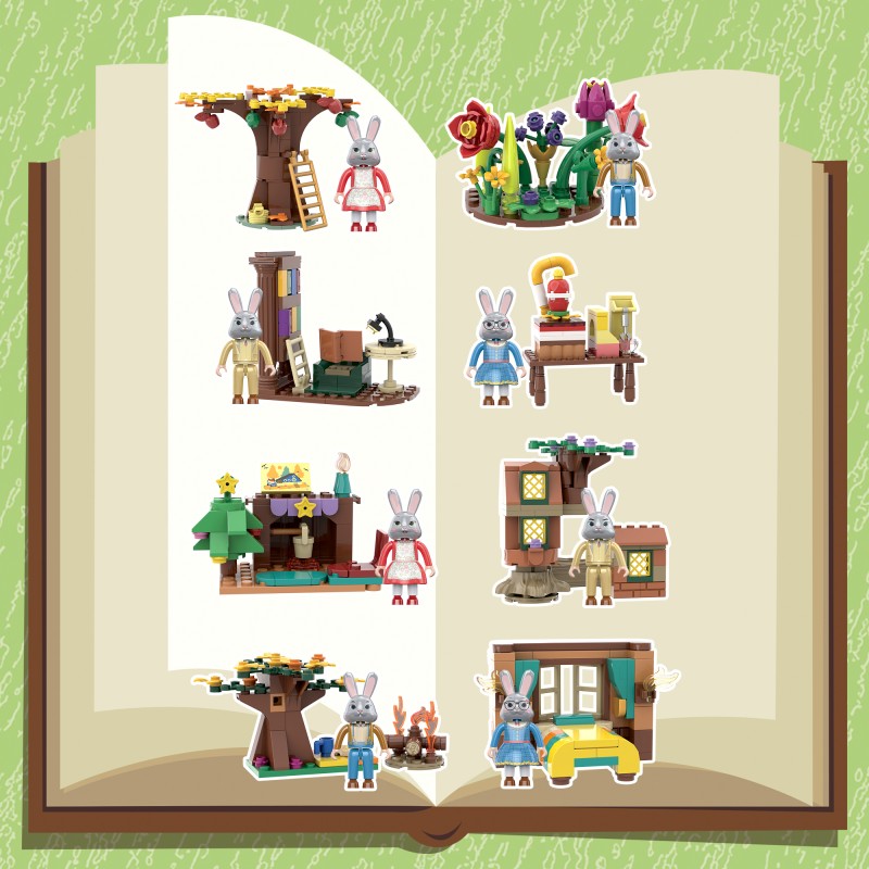 COGO 548PCS World Folktales Series Building Blocks Toys