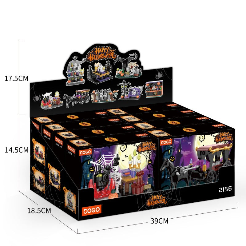 COGO 875PCS Happy Halloween Series Building Blocks Toys